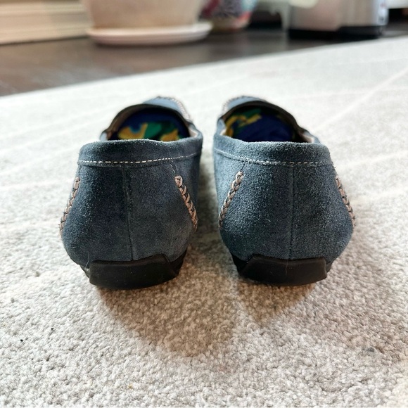 Naturalizer N5 Comfort Navy Blue Suede Loafers - Picture 5 of 8